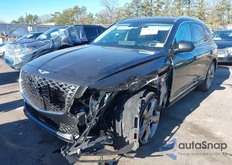 2024 Genesis Gv80 3.5T Awd из США, поврежденный, VIN KMUHCESCXRU180377